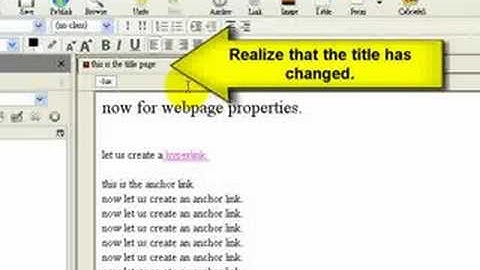 Kompozer Tutorial: Setting Wepapge Properties | Netosis.com