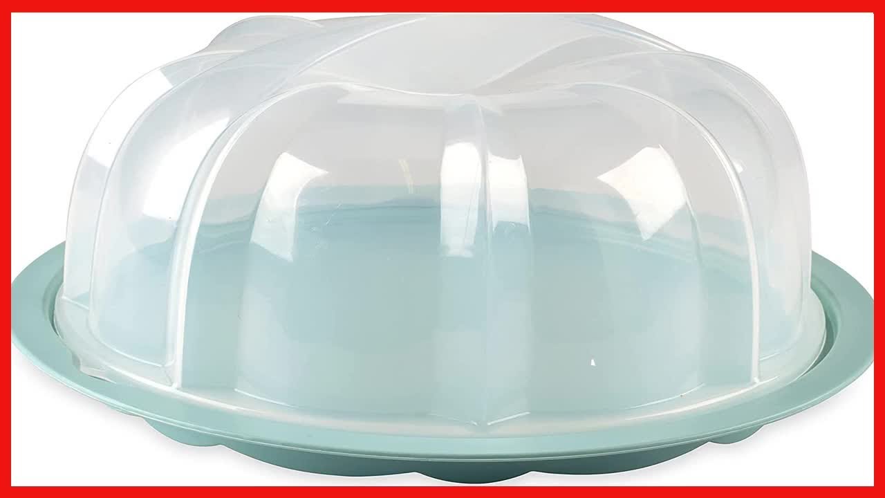Nordic Ware Bundt Cake Keeper, Plastic, 13 in L X 12 in W X 7 in H, Red