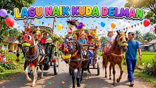 Lagu Anak Ceria Naik Delman & Kuda Tunggang 🐴 Horse Cart & Horse Riding Song for Kids | Animals Tube