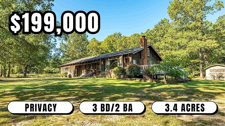 Affordable SPACIOUS Ranch Home on 3.47 ACRES in Arkansas for $199K!