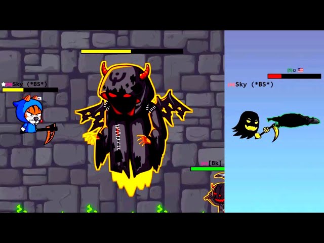 Ninja Reaper & King Justice Reaper vs Boss Players (EvoWorld.io) 