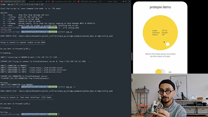 Protopie connect to mqtt bridge demo