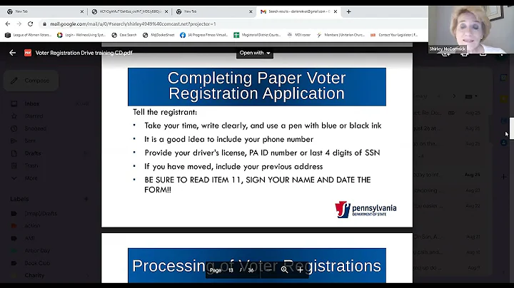8-26-2022 Voter Registration Training w/ Shirley M...