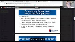 8-26-2022 Voter Registration Training w/ Shirley McCormick