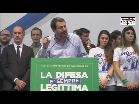 Matteo Salvini - La difesa è sempre legittima - 25 Aprile 2017