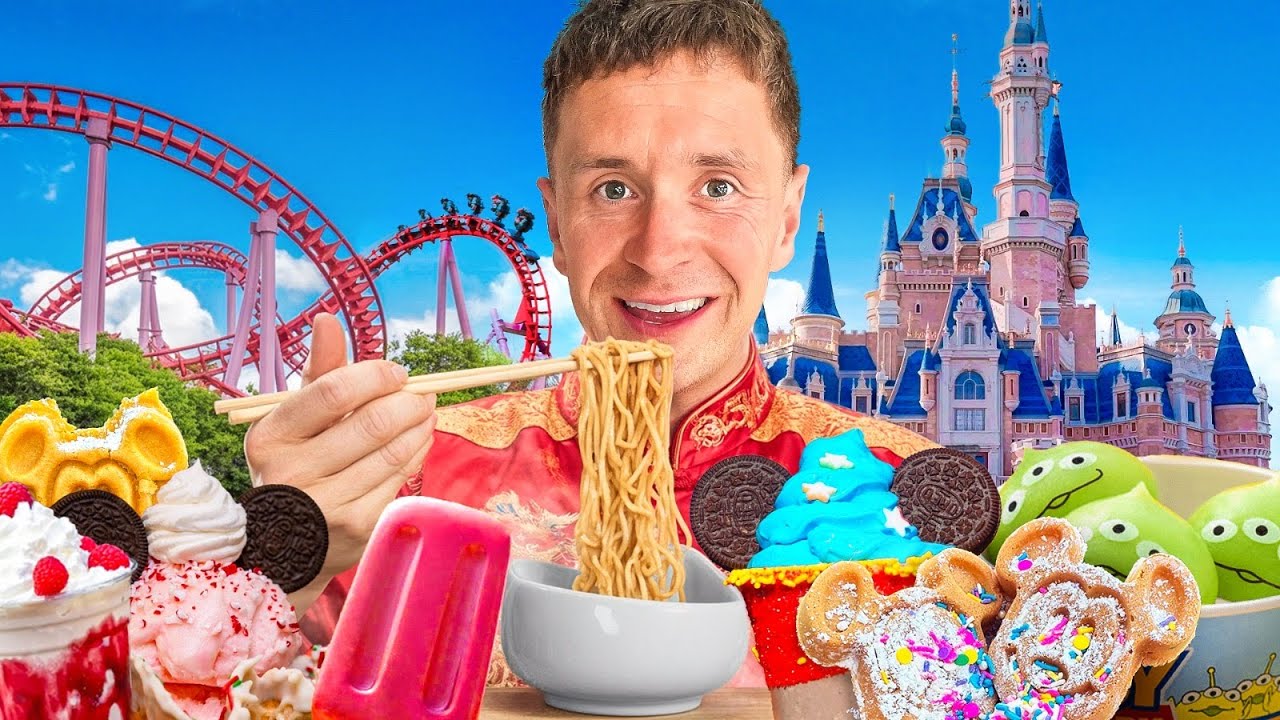 I Tried Every Food at Disneyland China...