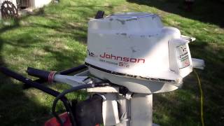 1959 Johnson CD-16 5.5 hp Outboard First Running After Winterizing