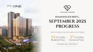 Ultra-Luxury 3 & 4 BHK Residences | Construction Update | Sep 2025 | R.One - Diamond Towers