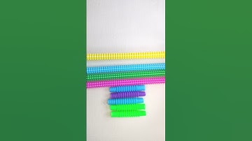 POP Tubes Robot Sound ASMR Creating satisfying 🌈🐈🌈 #diy #asmrsounds #relaxing #creative