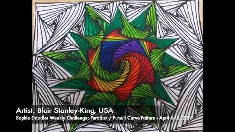 Paradox -  Pursuit Curves Compilation of Designs (Zentangle, Doodle, illusion, Doodles, Youtube)