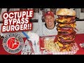 Heart Attack Grill's Octuple Bypass Burger w/ Butter Milkshake!!