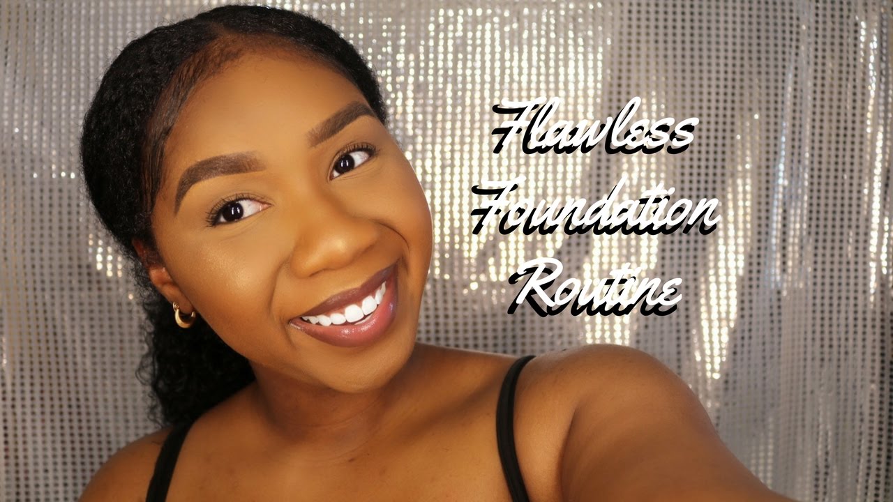 My Everyday Foundation Routine Oily Skin WOC Ft. Estee Lauder