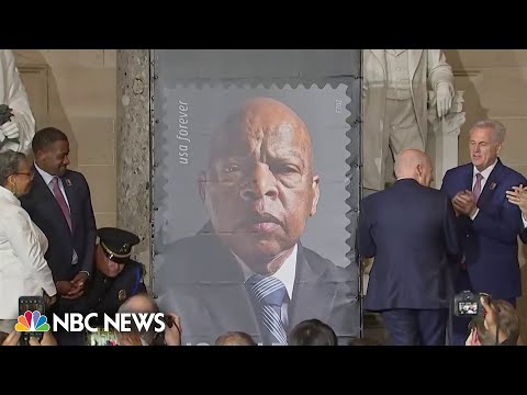 Lawmakers unveil stamp honoring john lewis