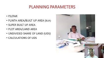 Planning Parameters// FSI or FAR// Built up area BUA// UDS calculation// Civil engineers guide
