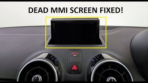 Audi A1 2016 Dead infotainment "MMI" Screen removal and fix