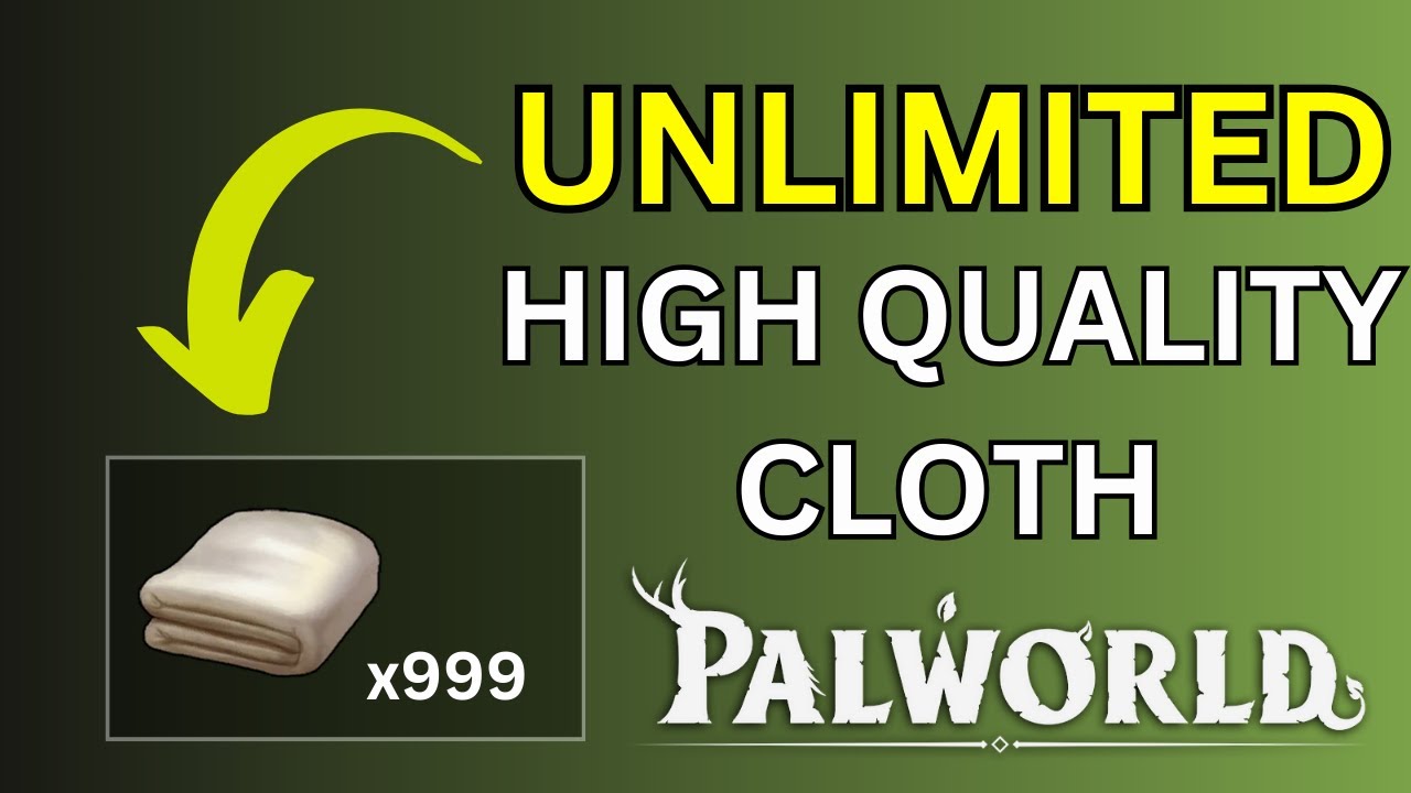 How to get unlimited High Quality Cloth without crafting in Palworld Unlimited High Quality