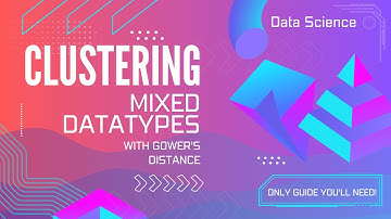 Cluster data with mixed datatypes with Gower