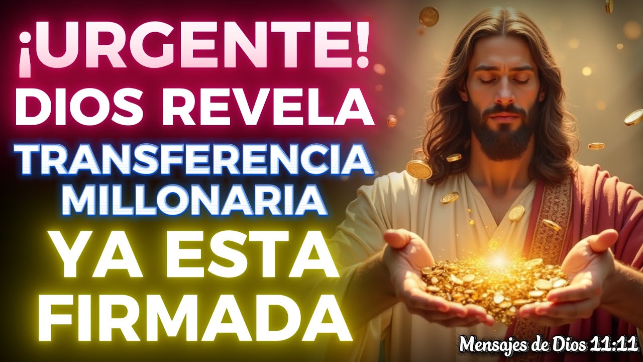 🔴 ¡URGENTE! DIOS REVELA QUE TU TRANSFERENCIA MILLONARIA FUE FIRMADA EN TU VIDA. ✨💰