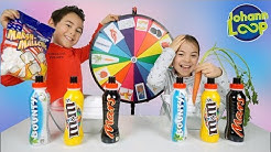 Mystery Wheel of Milkshake Challenge! Milchshake Glücksrad Schwester vs Bruder | Johann Loop