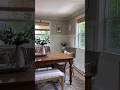 Farmhouse Dining Room Tour #diytable #diybarndoor #woodworking