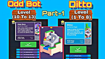 🔴Fancade🔴||World 3|| Odd Bot level 10,11,12,13|| Ditto level 1,2,3,4,5,6,7,8|| Completed