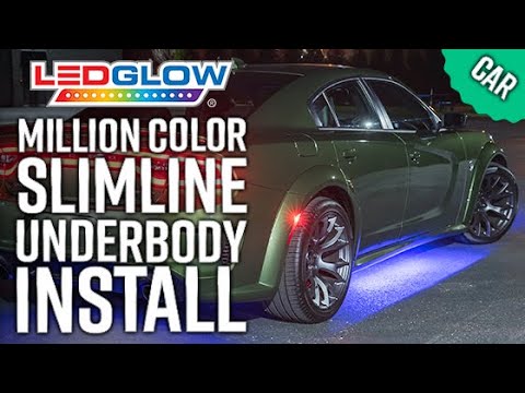 LEDGlow  How To Install A Million Color Slimline SMD LED Car Underbody  Lighting Kit 