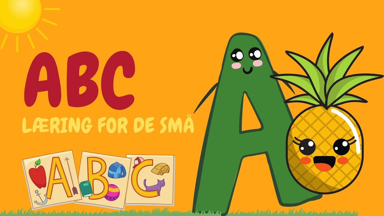⁣ABC for børn | Dansk alfabet til børn | Læring for små børn