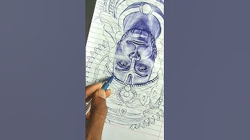 How to draw (Hanuman ji) ✨ #Satisfying #sketch #tutorial  #realistic #hanumanji #shorts