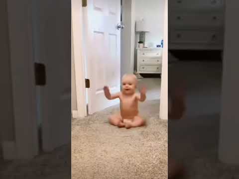 Cutest baby crawling