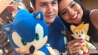 Sonic e Tails com Bruna Constantino aventuras na Ri Happy 