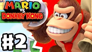 Mario vs. Donkey Kong - Gameplay Walkthrough Part 2 - World 2 Donkey Kong Jungle