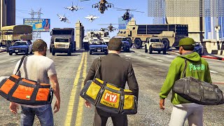 الخطة الانتحارية 1000 نجمة في لعبة جي تي أي 5 | GTA V 1000 Star Wanted Level screenshot 4