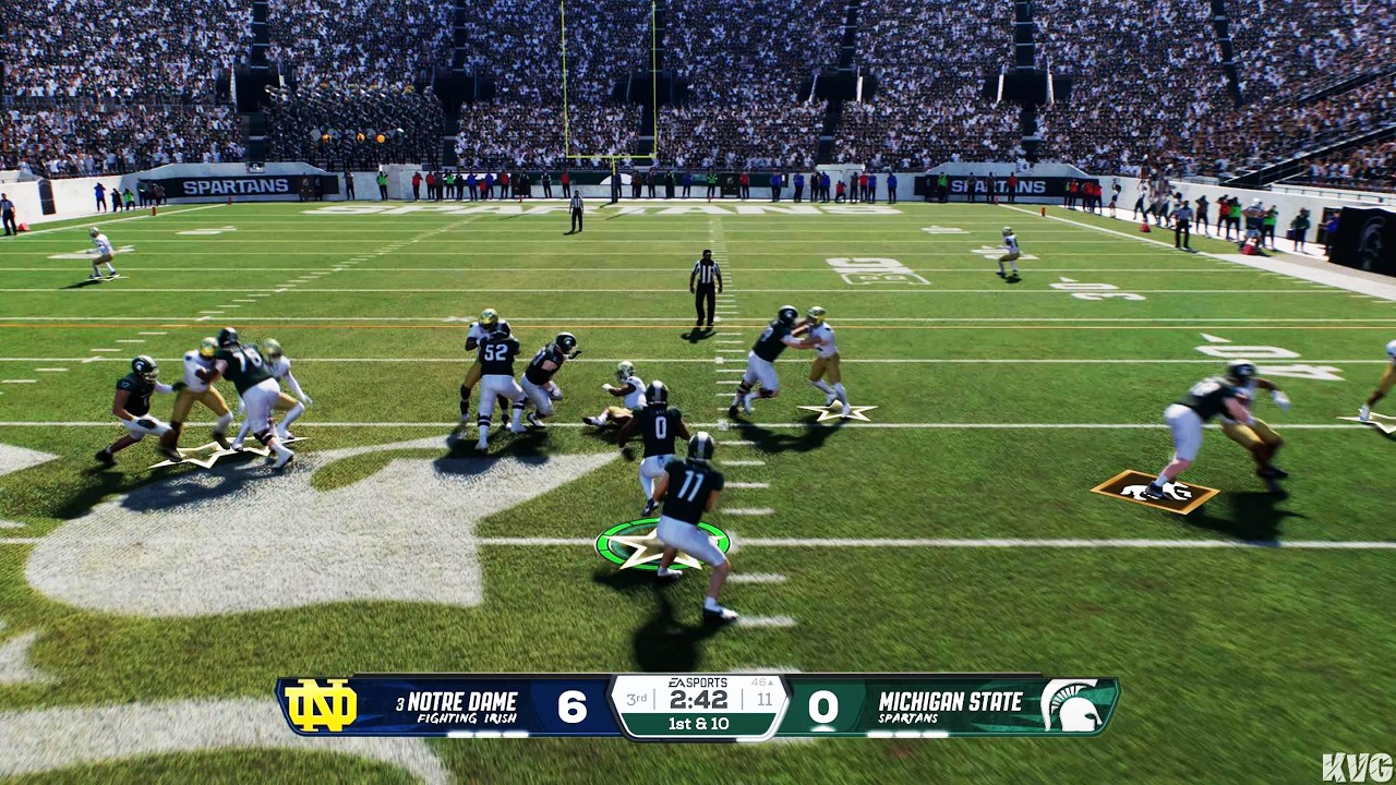 College Football 27 - Notre Dame Fighting Irish vs Michigan State Spartans - Gameplay