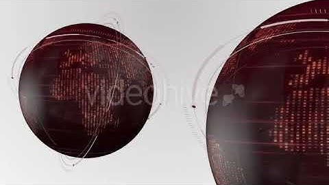 Red Digital Glass Earth Globe | Motion Graphics - Envato elements