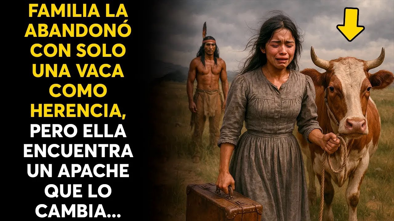 FAMILIA LA ABANDONÓ CON SOLO UNA VACA COMO HERENCIA, PERO ELLA ENCUENTRA UN APACHE QUE LO CAMBI