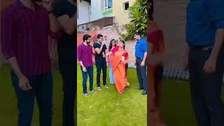 Telegu Serial Actors reel fun video at location #shorts #reels #telegu #serialactors