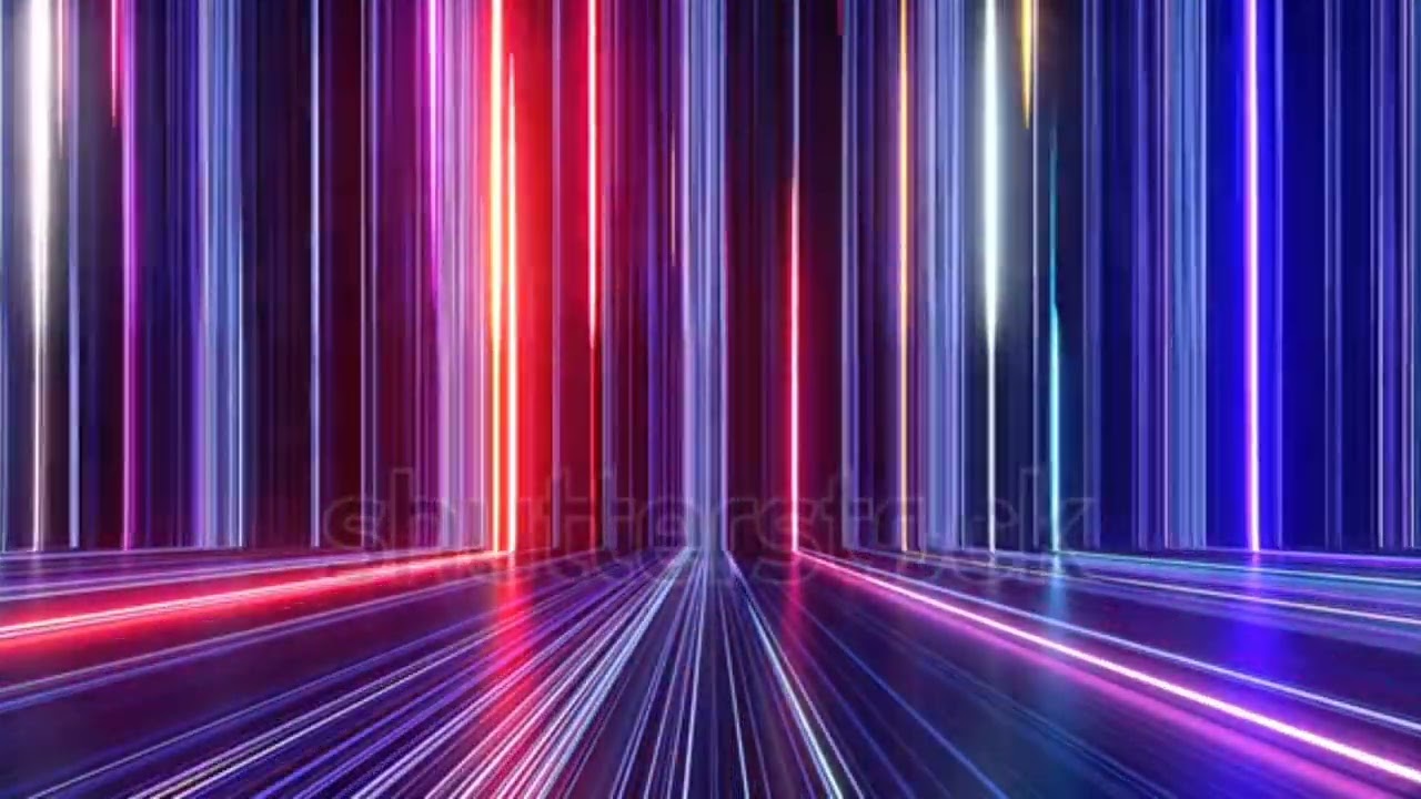 abstract colorful background  bright neon rays and glowing lines Pink red blue looping background.