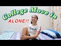 COLLEGE MOVE IN ALONE at 19! vlog *chaotic*