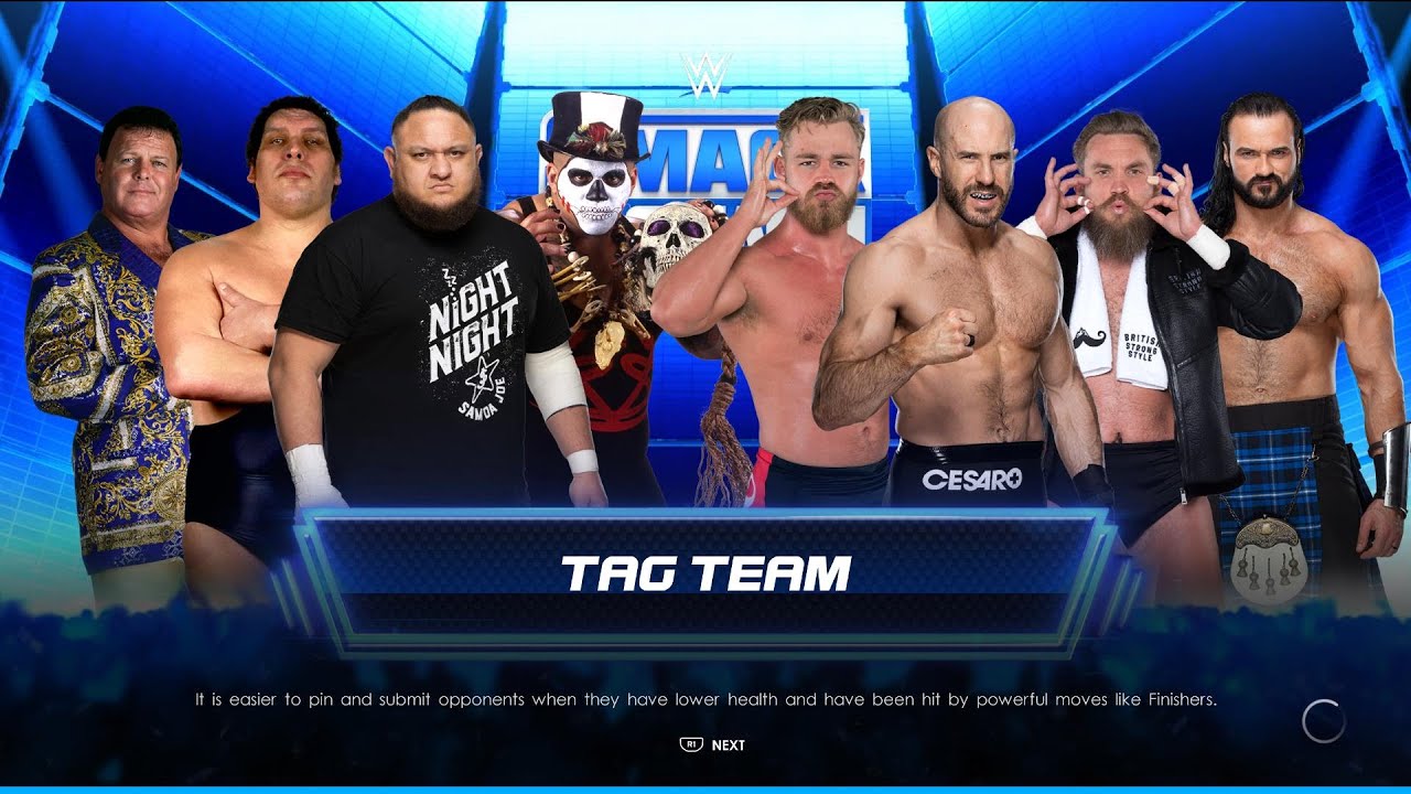 WWE 2K22 EIGHT MEN TAG TEAM YouTube