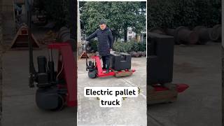 Electric pallet truck #pallettruck #palletprojects #youtubeshorts #ytshorts #shortsfeed #youtube