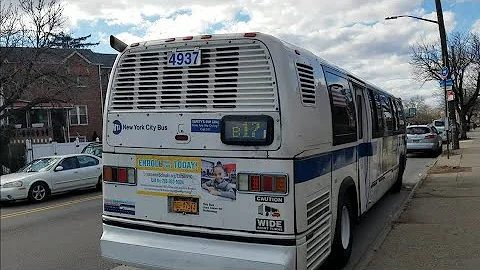 Onboard | 1998 Novabus RTS-06 #4937 as B17 - Crown Heights | Eastern Parkway