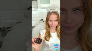 Angel vs Demon Oreo Challenge 😇😈🍪