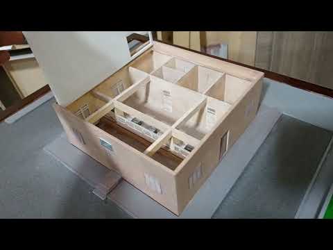 مجسم لمكتب البريد قبل التطوير و بعده