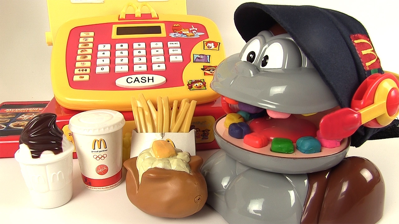 Pâte à Modeler Play Doh Shrek et Le Singe au McDonald's Caisse