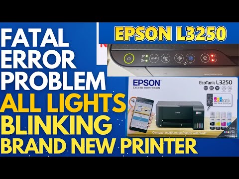 Fix Fatal Error in Epson EcoTank Printers | Epson L3250, L3251 and Similar Models