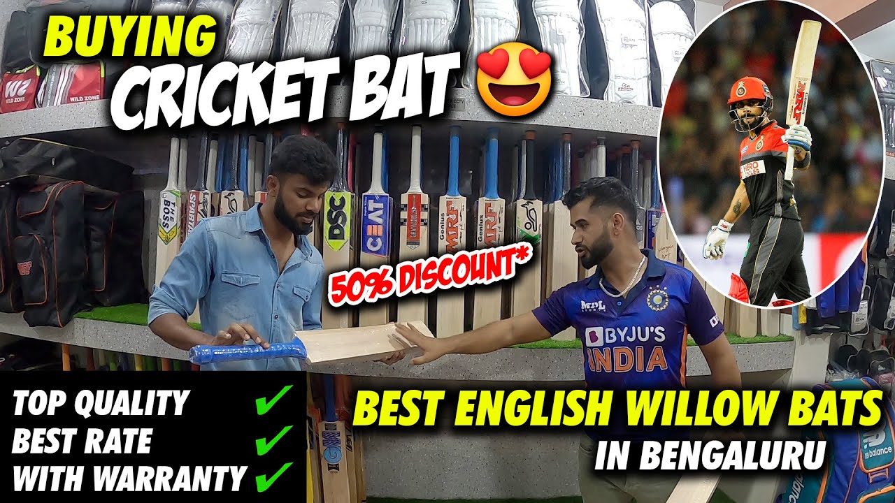 Buying English Willow Cricket Bats KSI Sports Bengaluru YouTube