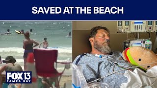 Good Samaritans save man's life at beach