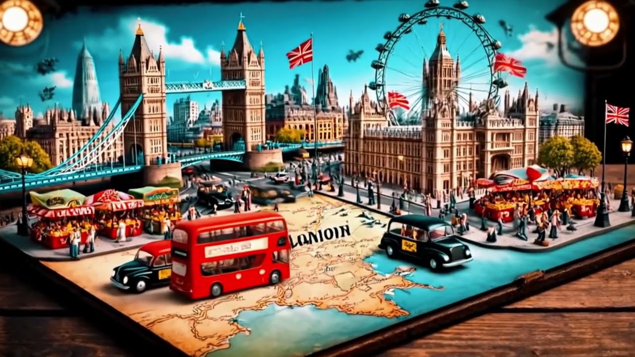London in 3D Map | Cinematic Music & SFX 