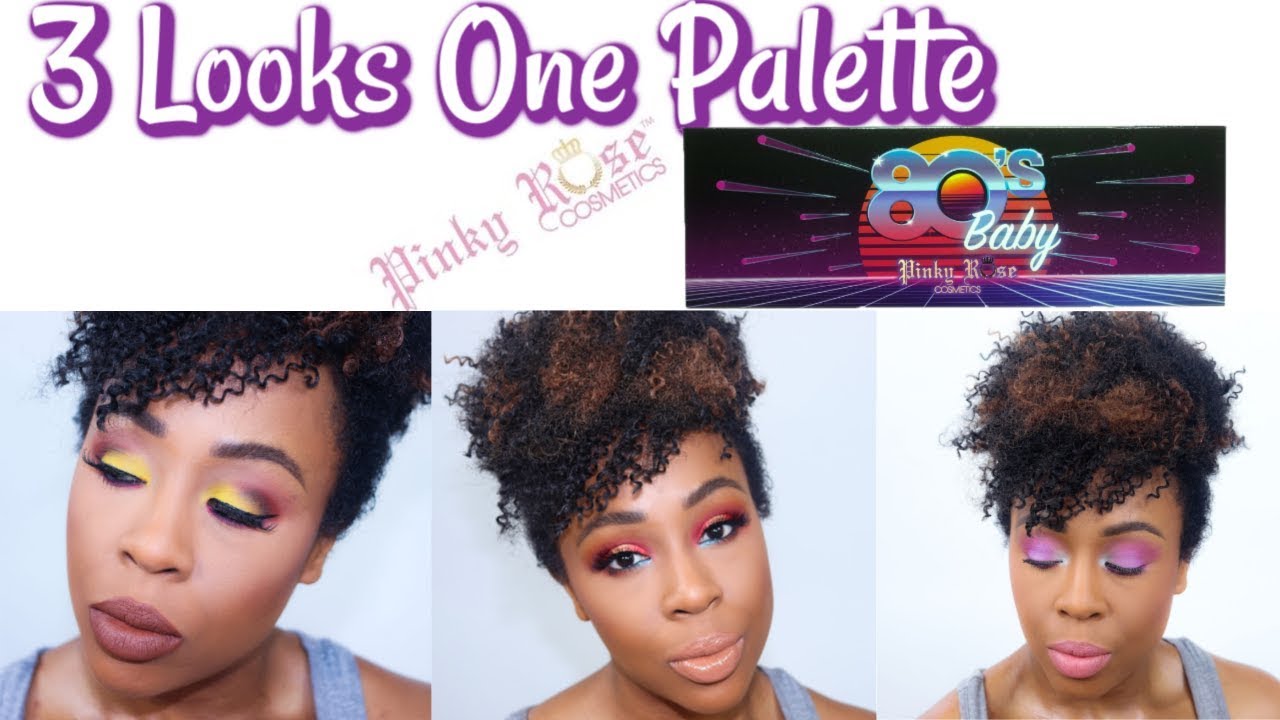 Pinky Rose 80's Baby| 3 Looks One Palette