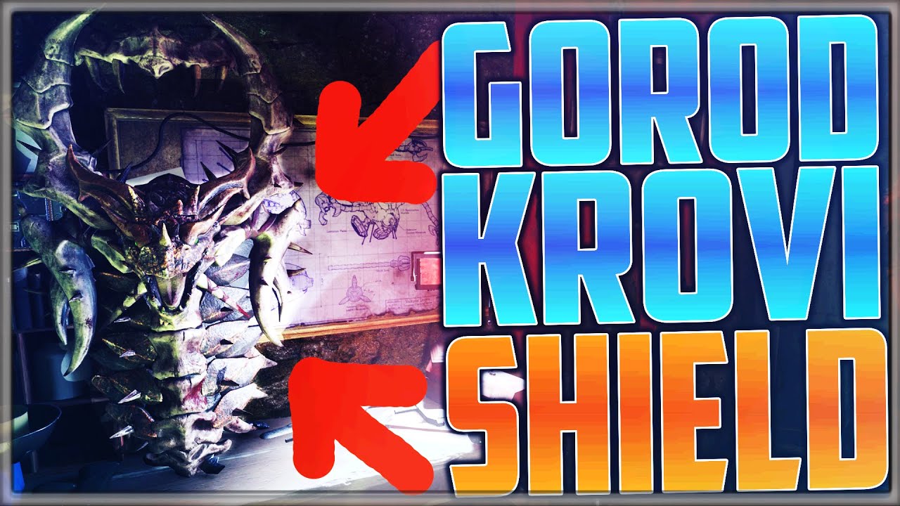 GOROD KROVI: HOW TO BUILD "DRAGON SHIELD" & ALL PART LOCATIONS! (BO3 Zombies: GOROD KROVI SHIELD!)